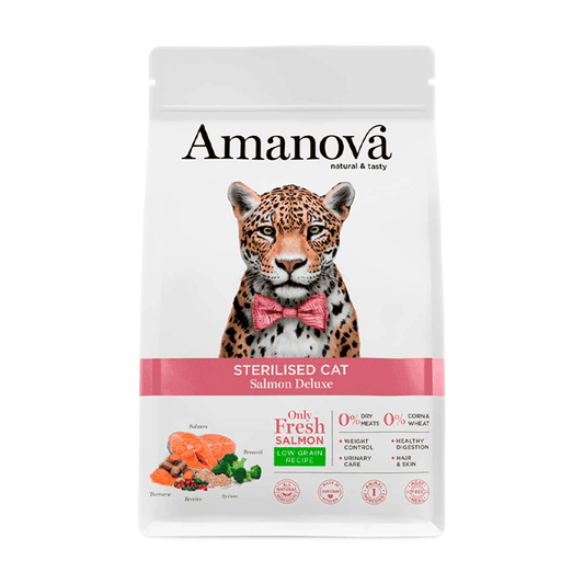 Amanova Gato Adulto Esterilizado Salmón 6 Kg.