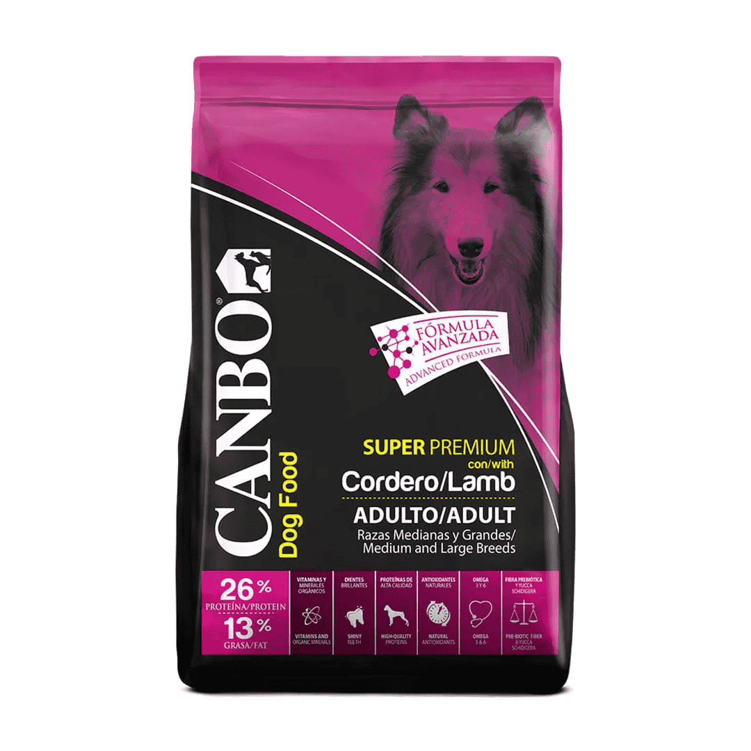 Canbo Adulto Raza Mediana y Grande Cordero 15 kg.