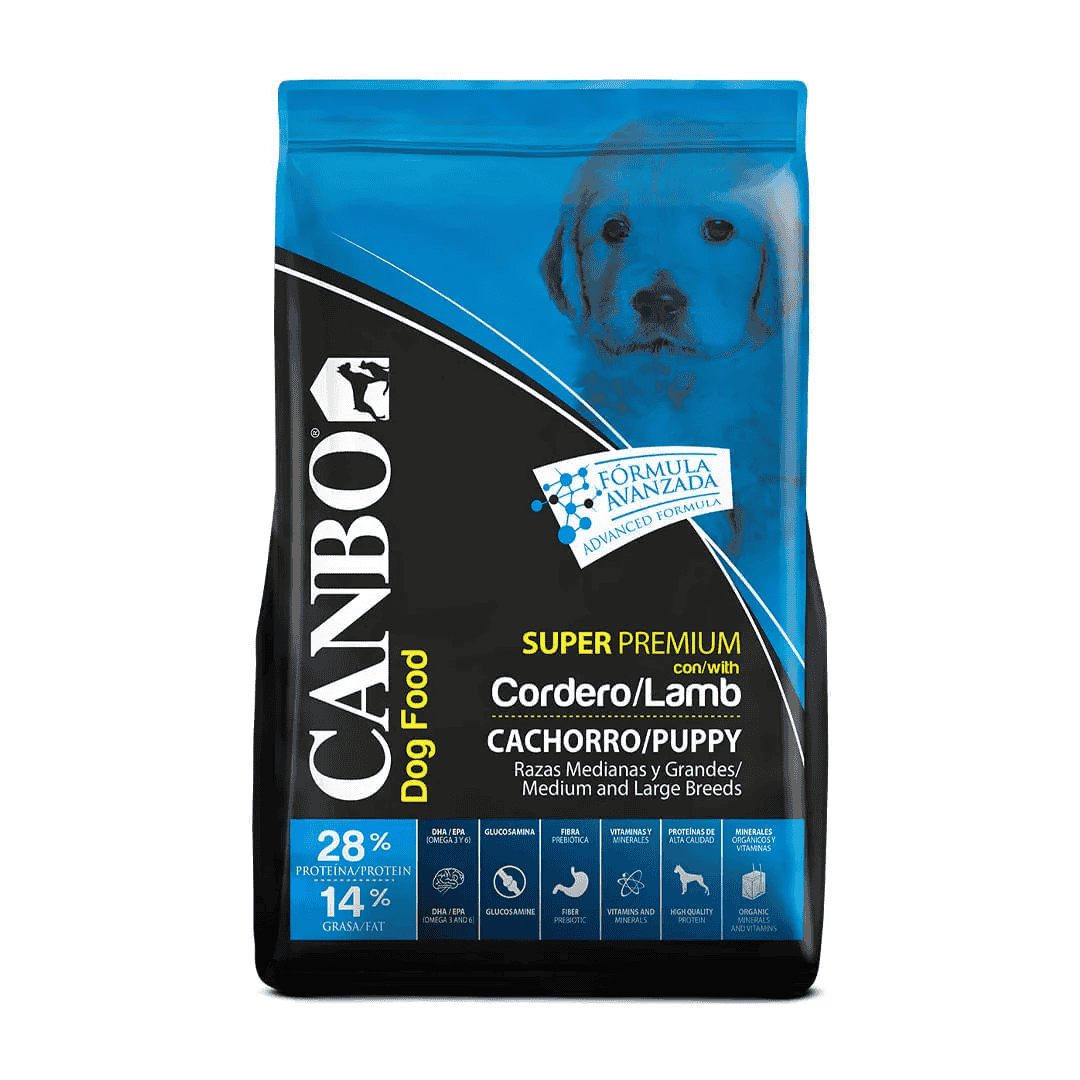 Canbo Cachorro Raza Mediana y Grande Cordero 15 kg